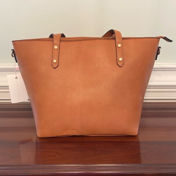 Poppy & Peonies GO-GETTER TOTE COGNAC - Picture 2 of 9